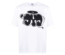 T-Shirt mit Graffiti-Print