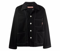 Hemdjacke mit Kontrastnähten