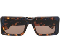Oversized-Sonnenbrille in Schildpattoptik