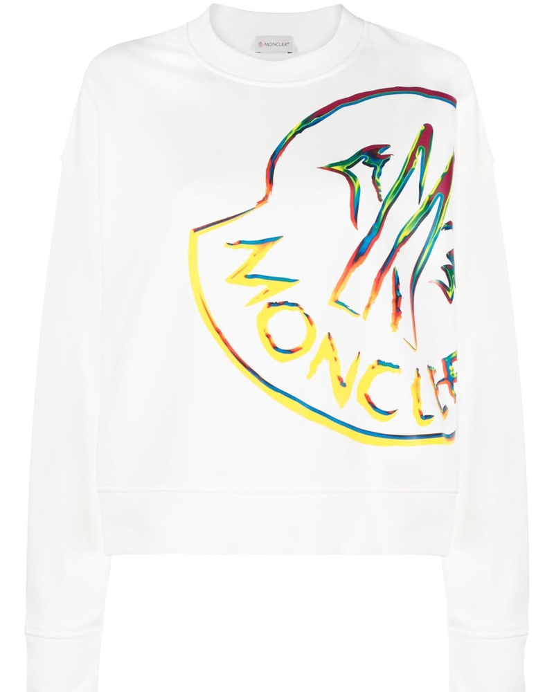 Moncler Damen Sweatshirt mit Logo-Print