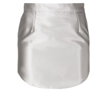Minirock im Metallic-Look