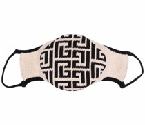 Mundschutzmaske mit geometrischem Print