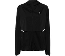 J Core logo-print hooded jacket