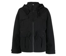 Kapuzenparka mit Klappentaschen