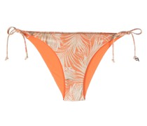 Bikinihöschen mit Blatt-Print