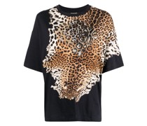 T-Shirt mit Leoparden-Print