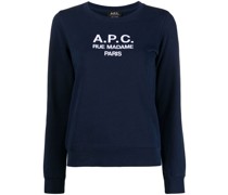 A.P.C. Sweatshirt mit Logo-Stickerei