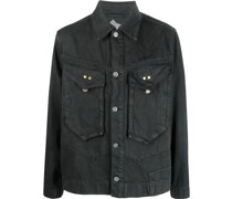 Jeansjacke mit aufgesetzten Taschen