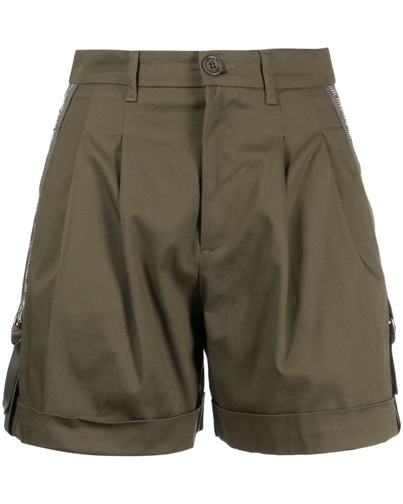 Liu Jo Damen High-Waist-Shorts mit Falten OR7368 Liu Jo Damen High-Waist-Shorts mit Falten OR7368