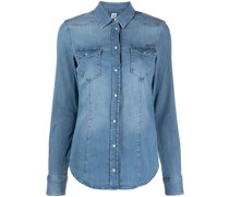 Jeanshemd mit Druckknopfverschluss