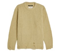Boucle-Pullover im Distressed-Look