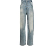 Gerade High-Waist-Jeans