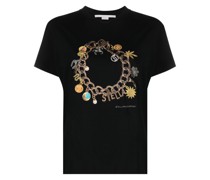 T-Shirt mit Logo-Stickerei