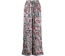 Taillenhose mit Blumen-Print