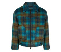 Karierte Bomberjacke