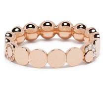 18kt Rotgoldring mit Diamanten