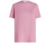 T-Shirt mit Logo-Stickerei