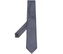 Seidenkrawatte mit geometrischer Stickerei