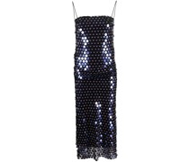 Paillettenkleid mit eckigem Ausschnitt