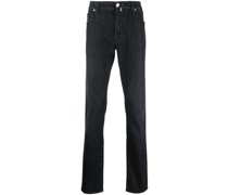 Straight-Leg-Jeans mit Logo-Patch