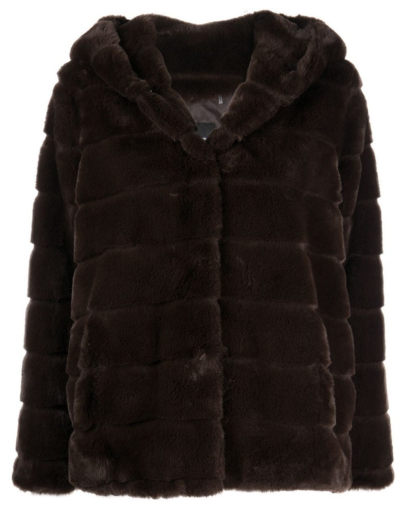 APPARIS Damen Mantel mit Faux Fur