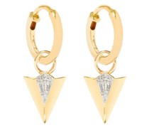 18kt Flight Gelbgoldohrringe mit Diamanten