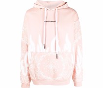 Hoodie mit Flammen-Print