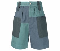 Knielange Patchwork-Shorts