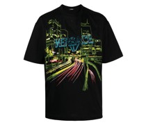 T-Shirt mit City Lights-Stickerei