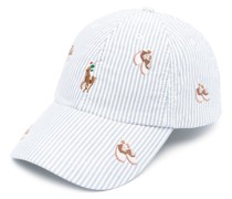 Gemusterte Baseballkappe mit Stickerei