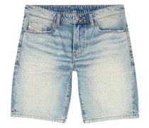 Halbhohe Fin Jeans-Shorts