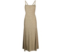 Midikleid aus geripptem Strick