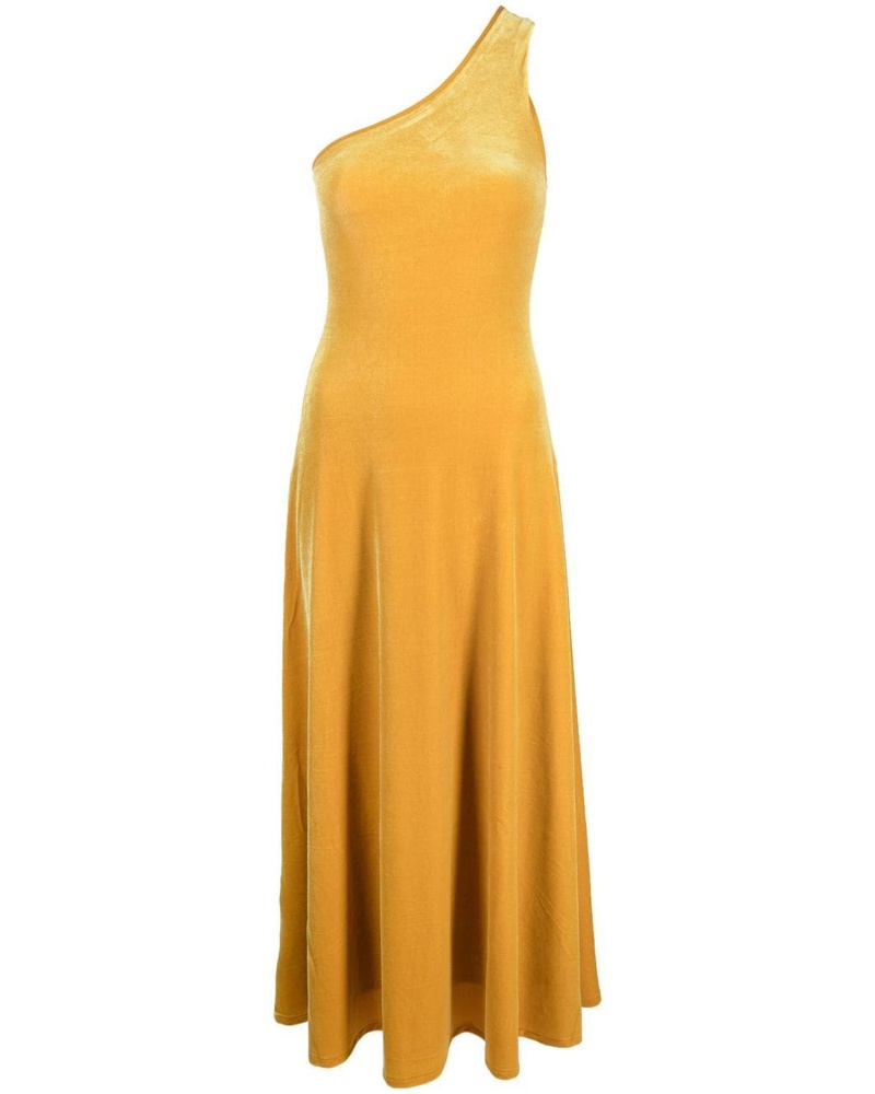 Ralph Lauren Damen Einschultriges Midikleid
