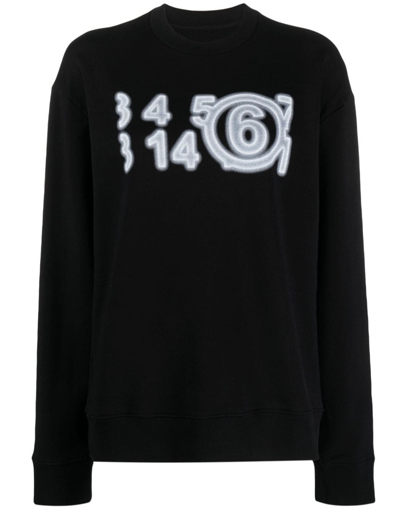 Maison Margiela Damen Sweatshirt mit Logo-Print