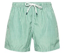 Madeira riga-pattern swim shorts