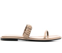 Sandalen mit gerafften Riemen