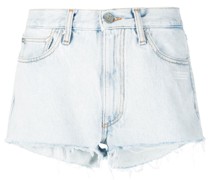 Jeans-Shorts mit ungesäumten Kanten