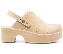 Slingback-Pumps mit Logo