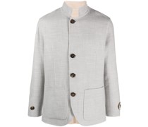 button-up wool blazer