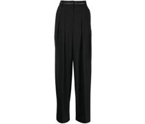 High-Waist-Hose mit Falten