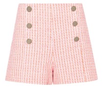 Tweed-Shorts mit hohem Bund