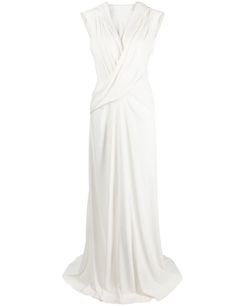 Alberta Ferretti Damen Drapiertes Maxikleid