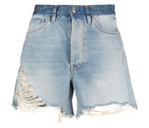 Ungesäumte Jeans-Shorts