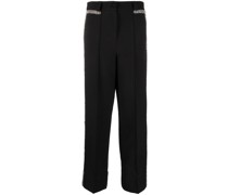 Gerade Hose mit Kristallen