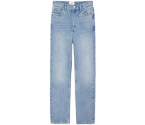 Gerade Jackie Jeans mit Logo-Patch