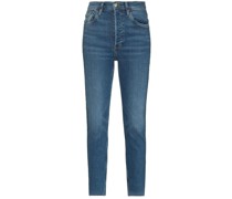 Cropped-Jeans mit hohem Bund