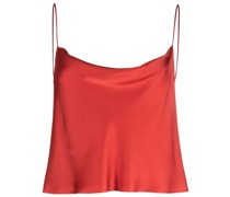 Cropped-Top aus Satin