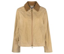 Campbell contrast-collar jacket