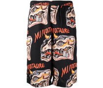 Bermudas mit "Minotaure"-Print