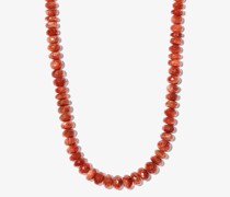 14kt Gelbgoldhalskette mit Diamanten